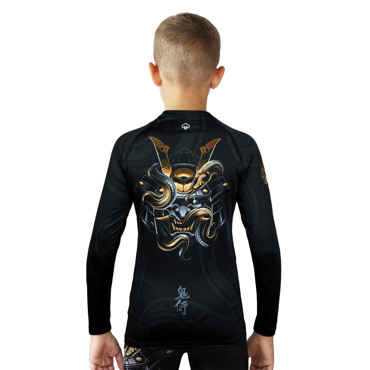 Groundgame rashguard KIDS oni long sleeve-black